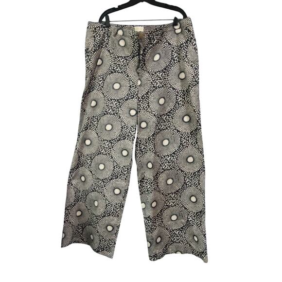 ModCloth Palazzo Pants  Wide Leg 2X Graphic Flower Print - Picture 1 of 4
